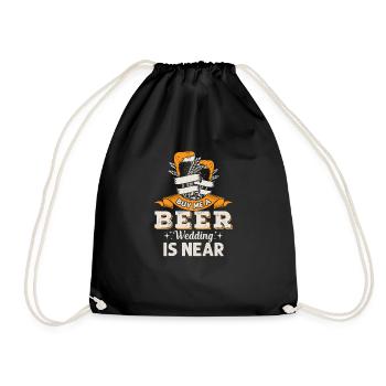 Drôle de mariage assorti à la mariée et au marié Marié - Sac de sport léger - noir - Devant