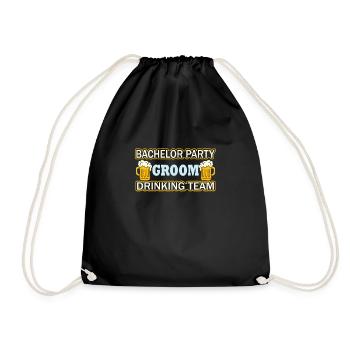 Drôle de mariage assorti à la mariée et au marié Marié - Sac de sport léger - noir - Devant