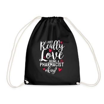 Pharmacist - Drawstring Bag - black - Front