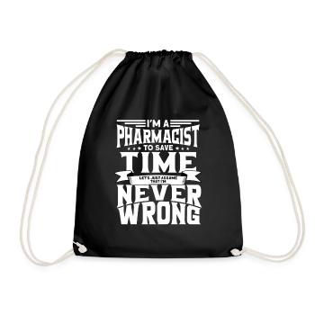 Pharmacist - Drawstring Bag - black - Front
