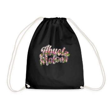 Cool Grandmom Mother's Day Retired Grandma Floral - Turnbeutel - Schwarz - Vorne