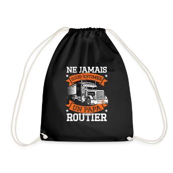 Ne Jamais Sous-Estimer Un Papa Routier - Sac de sport léger - noir - Devant