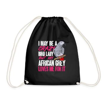 Graupapagei Perroquet gris d’Afrique Papagei - Sac de sport léger - noir - Devant
