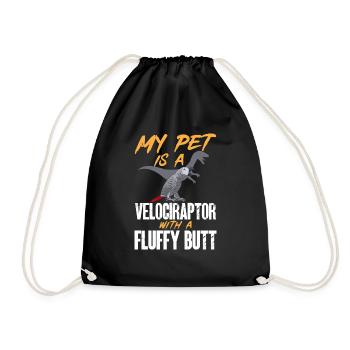 Graupapagei African Grey Parrot Papagei - Drawstring Bag - black - Front
