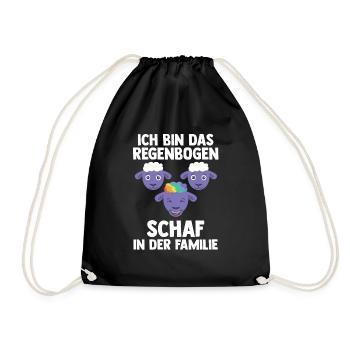 Schullehrer Lehrer - Turnbeutel - Schwarz - Vorne