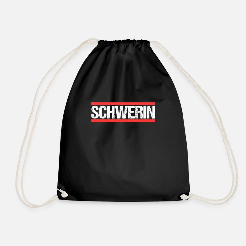 Schwerin Schwerinerin Schweriner Stadt Schwerin - Turnbeutel - Schwarz
