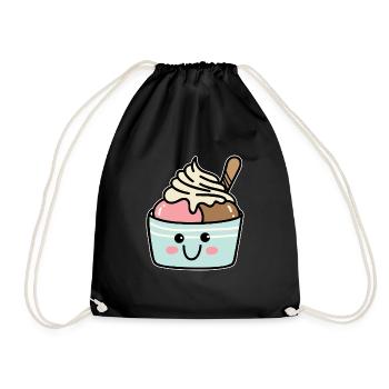 Froyo - Drawstring Bag - black - Front