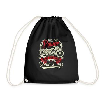 Sentez la puissance entre vos jambes - Sac de sport léger - noir - Devant