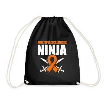 Ms-conscience Sclérose en plaques Ninja - Sac de sport léger - noir - Devant