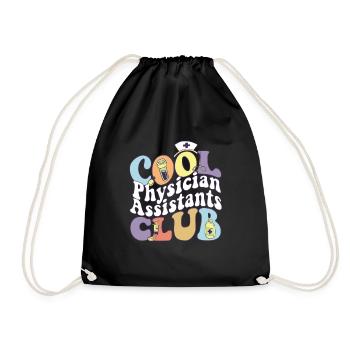 Cool Physician Assistants Club Registered Nurse - Turnbeutel - Schwarz - Vorne