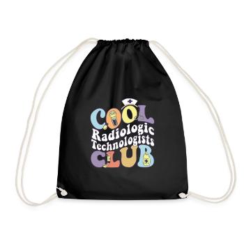 Cool Radiologic Technologists Club Rad Tech Squad - Drawstring Bag - black - Front