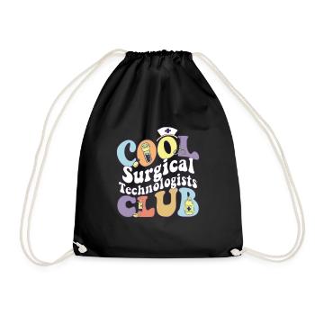 Cool Surgical Technologists Club Medical - Turnbeutel - Schwarz - Vorne