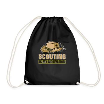 Boy Scout Motivation - Drawstring Bag - black - Front