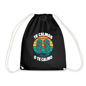 Te Calmas O Te Calmo Regalo Para Mama Spanish - Drawstring Bag - black - Front