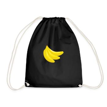 Funny Banana Fruit Lover - Drawstring Bag - black - Front