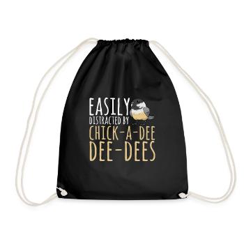 Observation des oiseaux mésanges - Sac de sport léger - noir - Devant