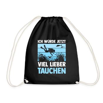 Schullehrer Lehrer - Turnbeutel - Schwarz - Vorne