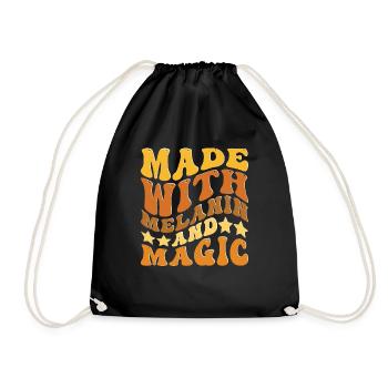 Mélanine Et Magie - Sac de sport léger - noir - Devant