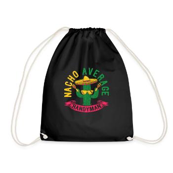 Nacho Average Handyman Funny DIY Fix It Mexican - Sac de sport léger - noir - Devant