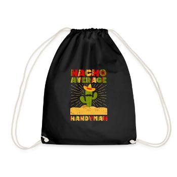 Nacho Average Handyman Funny DIY Fix It Mexican - Sac de sport léger - noir - Devant