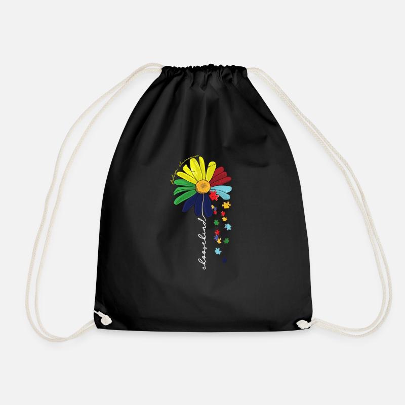 Wählen Sie Kind Autismus Bewusstsein Sonnenblume Mama - Turnbeutel - Schwarz
