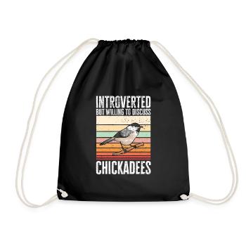 Observation des oiseaux mésanges - Sac de sport léger - noir - Devant