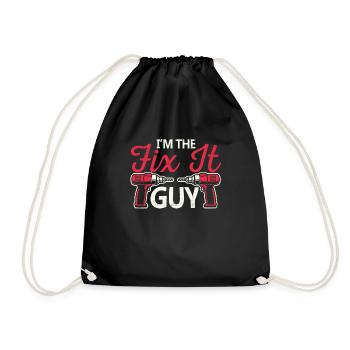 I'm the repair guy, repair worker - Drawstring Bag - black - Front