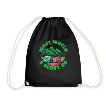Boy Scout drôle - Sac de sport léger - noir - Devant