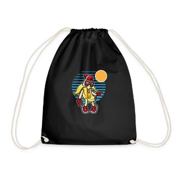 Banana Fruit Lover Funny Bananas - Drawstring Bag - black - Front