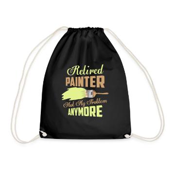 Peintre à la retraite plus mon problème profession - Sac de sport léger - noir - Devant