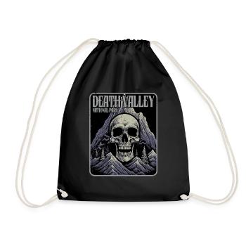 Funny death valley national park united states - Drawstring Bag - black - Front