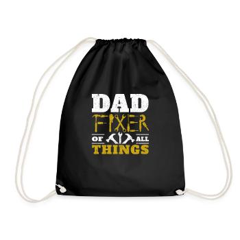 Papa Fixateur de toutes choses Outils drôles Blagues de papa - Sac de sport léger - noir - Devant