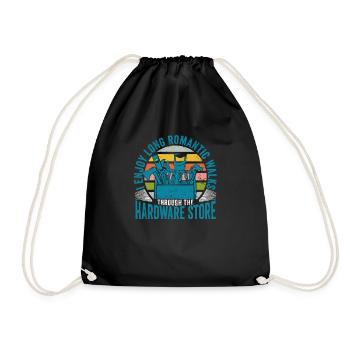 J’aime les longues promenades romantiques - Sac de sport léger - noir - Devant
