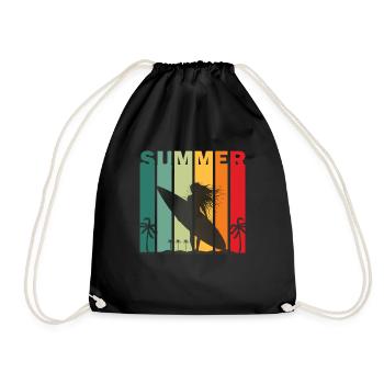 Surfer Girl - Sac de sport léger - noir - Devant