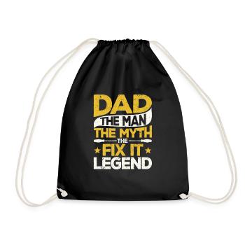 Papa L’homme Le mythe La légende de Fix It Père - Sac de sport léger - noir - Devant