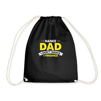 Danse humoristique Papa Je ne danse pas I Finance Party - Sac de sport léger - noir - Devant