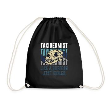 Lustiges Taxidermie und Tierpräparator Taxidermist - Turnbeutel - Schwarz - Vorne