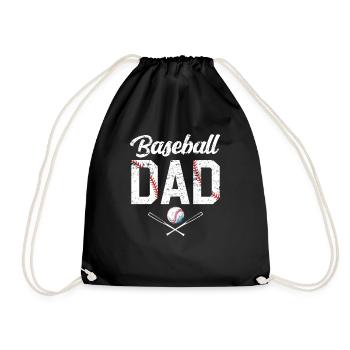 Baseball-Vater Alles Gute zum Vatertag von Ehefrau Tochter - Turnbeutel - Schwarz - Vorne