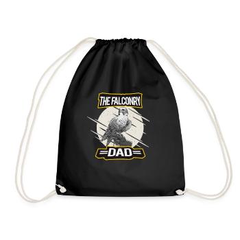 The Falconry Dad - Papa Lustig - Turnbeutel - Schwarz - Vorne