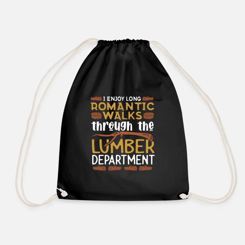 Turning Wood Lathe Lathe - Drawstring Bag - black