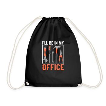Je serai dans mon bureau Funny Craftsman - Sac de sport léger - noir - Devant