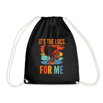 C’est The Locs For Me - Afro Hair Black American - Sac de sport léger - noir - Devant
