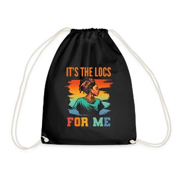 C’est The Locs For Me - Afro Hair Black American - Sac de sport léger - noir - Devant