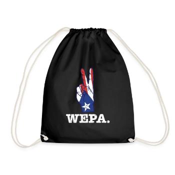 Fière fierté latino-portoricaine Latina Wepa - Sac de sport léger - noir - Devant