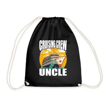 Équipage de croisière - Oncle - Vacances et famille - Sac de sport léger - noir - Devant