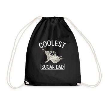 Short-headed glider Sugar Glider - Drawstring Bag - black - Front