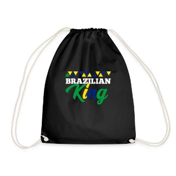 Brazil - Drawstring Bag - black - Front