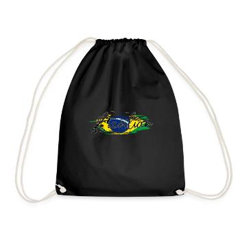 Brazil - Drawstring Bag - black - Front