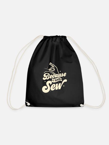 Parce que j’ai dit machine à coudre l’artisanat de couture - Sac de sport léger - noir