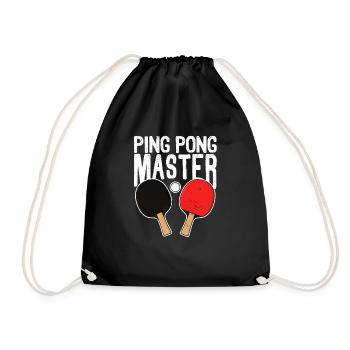 Ping Pong Master Vintage Joueur de tennis de table Drôle - Sac de sport léger - noir - Devant
